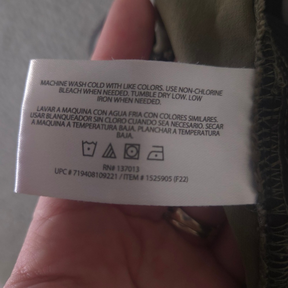 Orvis Pants Mens 34x30 Olive Green Straight Leg Nylon Stretch Tech Hiking Travel - Picture 8 of 14